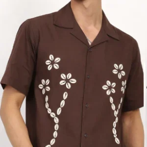 Alternative view of Brown Bloom Linen Shirt