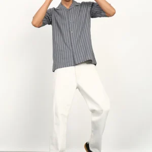 Graphite Stripe Short-Sleeve Shirt - Image 4