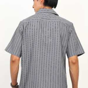 Graphite Stripe Short-Sleeve Shirt - Image 5