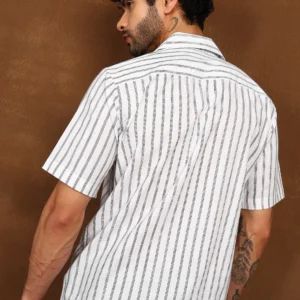 Linear Drift Linen Shirt - Image 4
