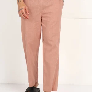 Men’s Peach Linen Pyjama