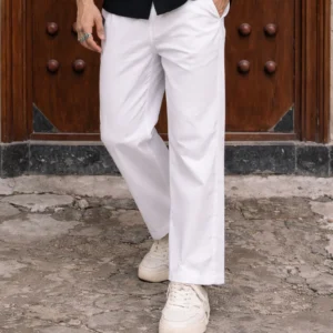 Men’s Premium White Cotton Pyjama