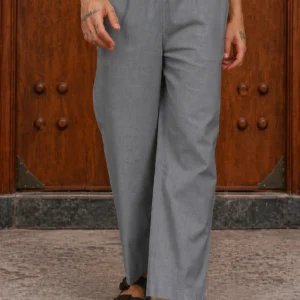 Himalaya Fabrics Slate Grey Linen Pyjama