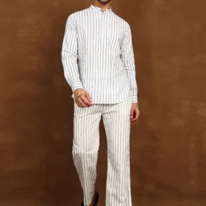 Drift Pinstripe Linen Co-Ord Set