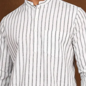 Drift Pinstripe Linen Co-Ord Set - Image 4