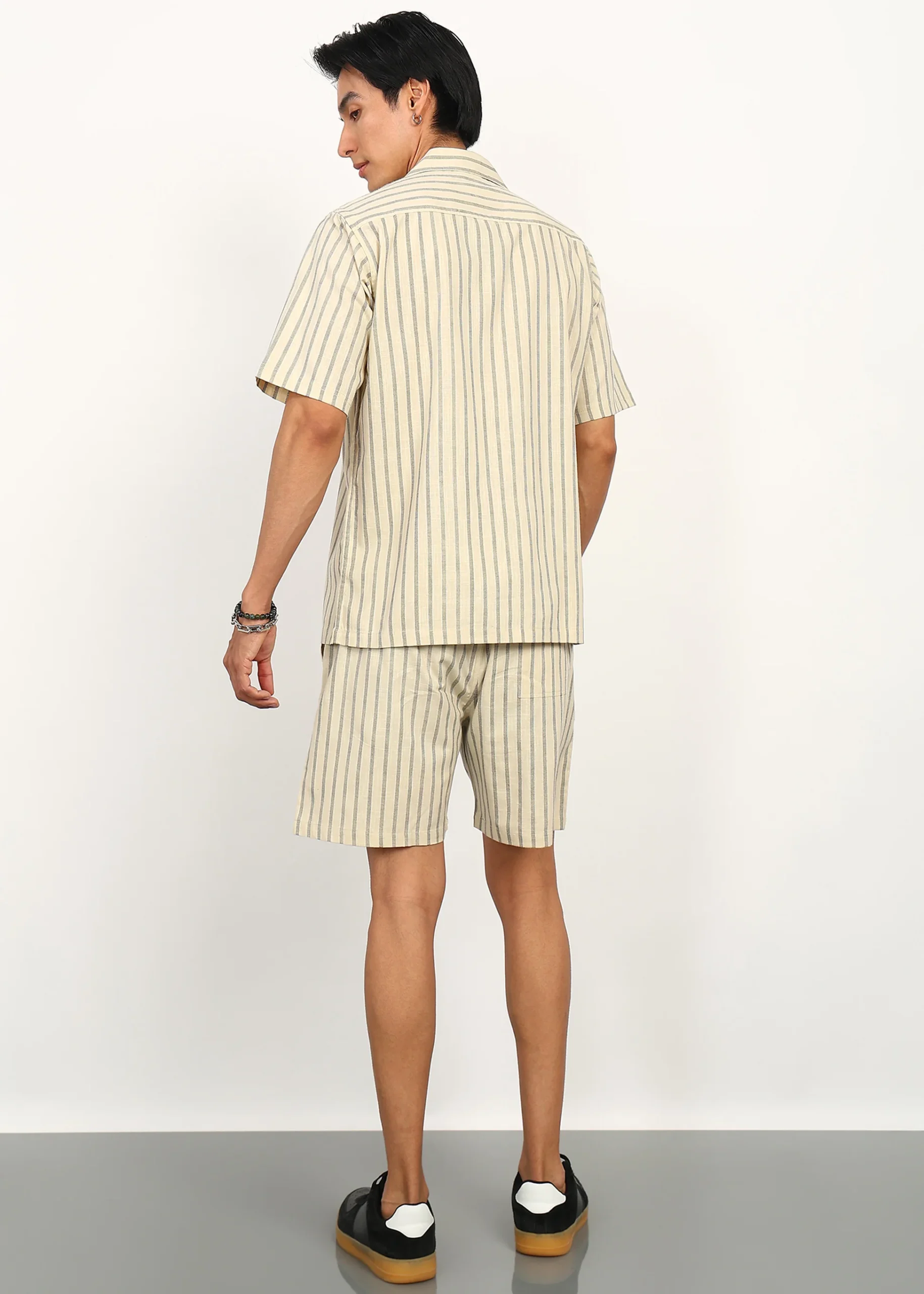 Himalaya Ivory Stripe Ease Co-Ord Set - Image 2
