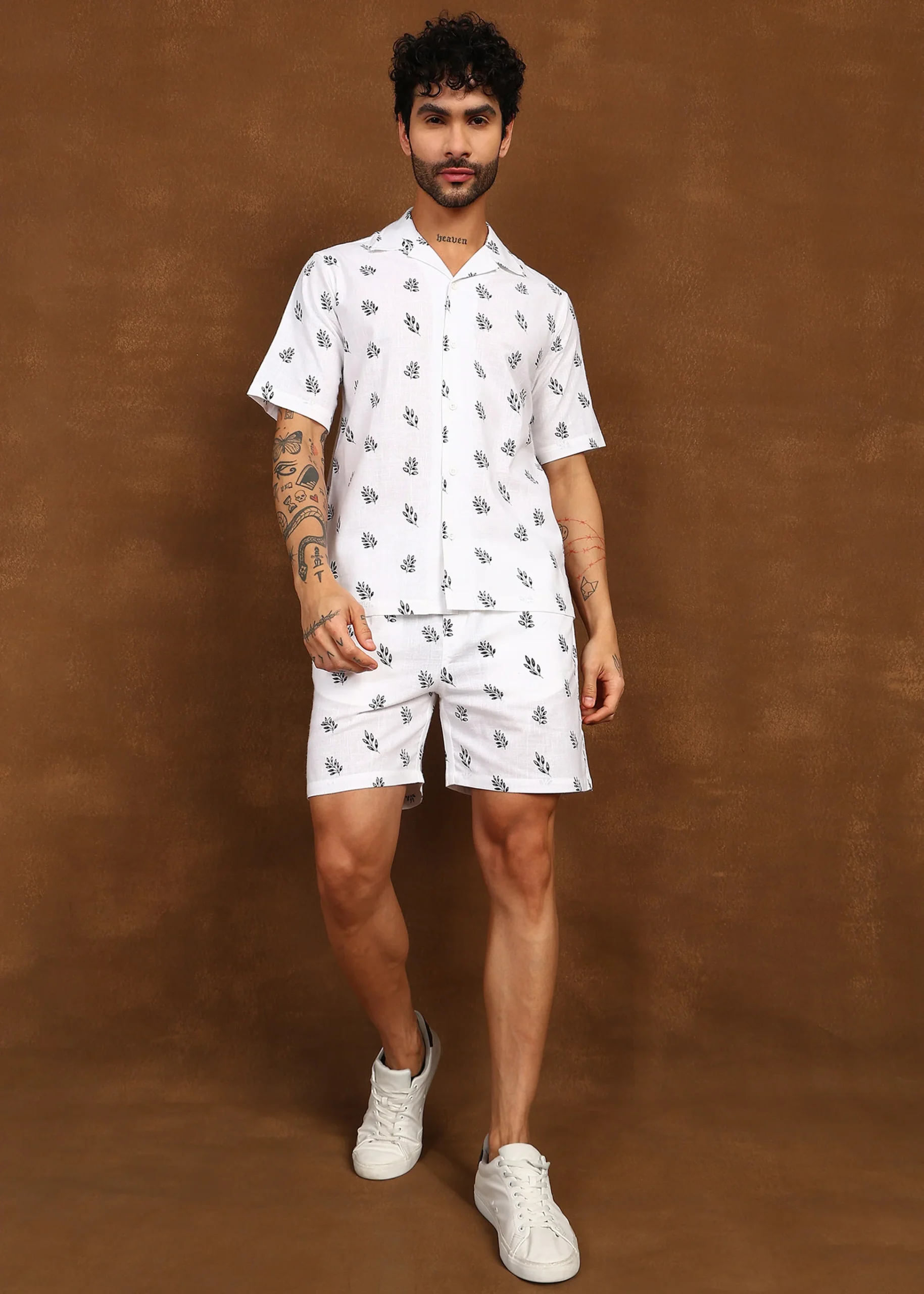 Leaf Whisper Linen Co-Ord Set
