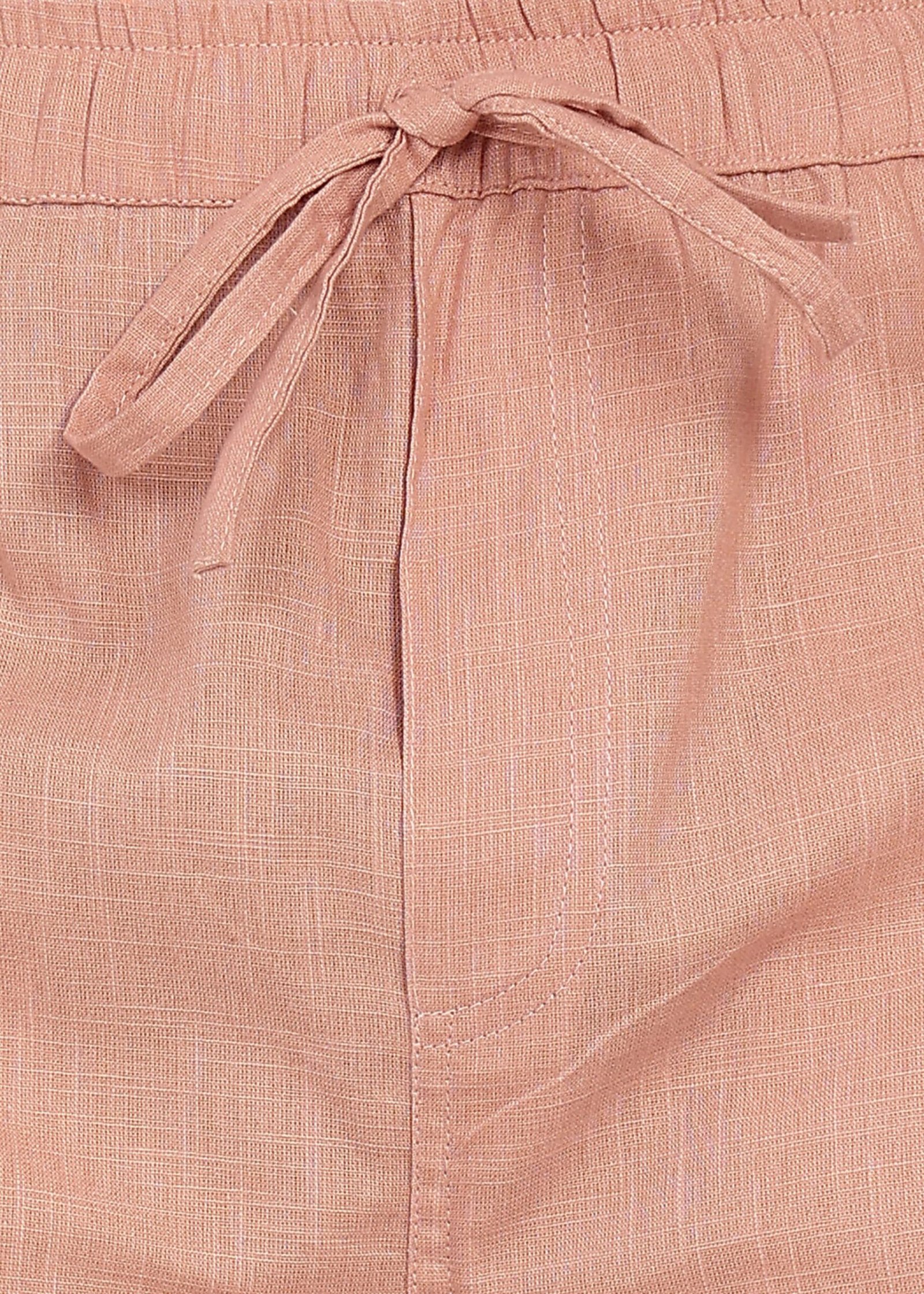 Men’s Peach Linen Shorts - Image 2