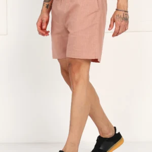Men’s Peach Linen Shorts - Image 5