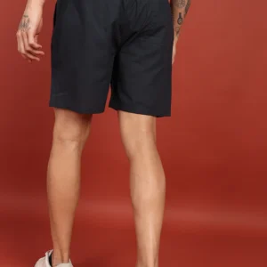 Midnight Black Tailored Shorts - Image 3