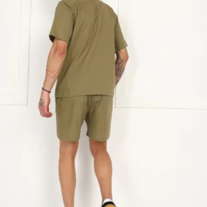 Alternative view of Olive Ease Linen Co-Ord Set