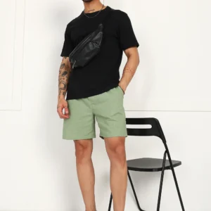 Sage Linen Shorts