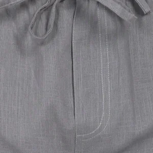 Slate Drift Linen Pyjama Shorts - Image 6