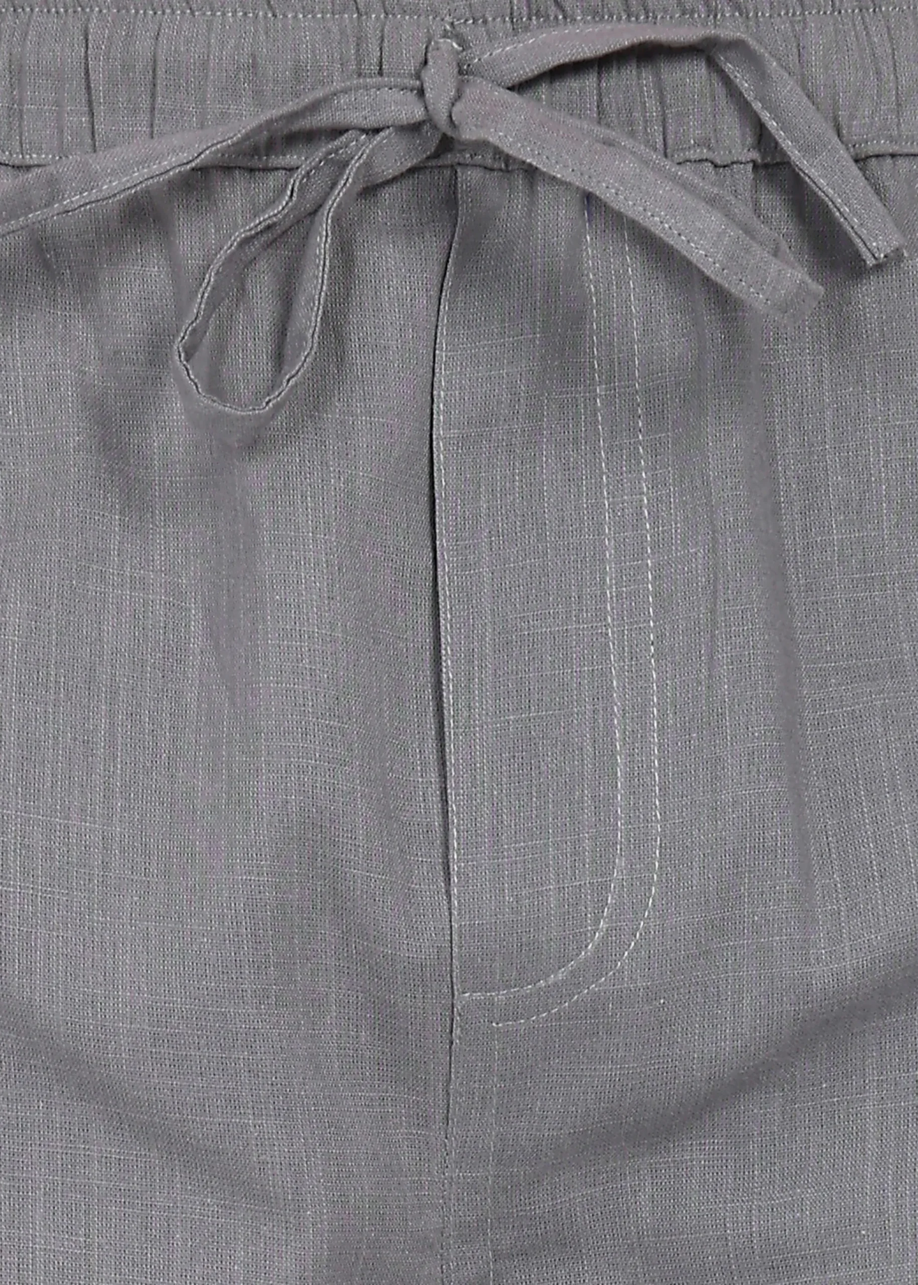 Slate Drift Linen Pyjama Shorts - Image 6