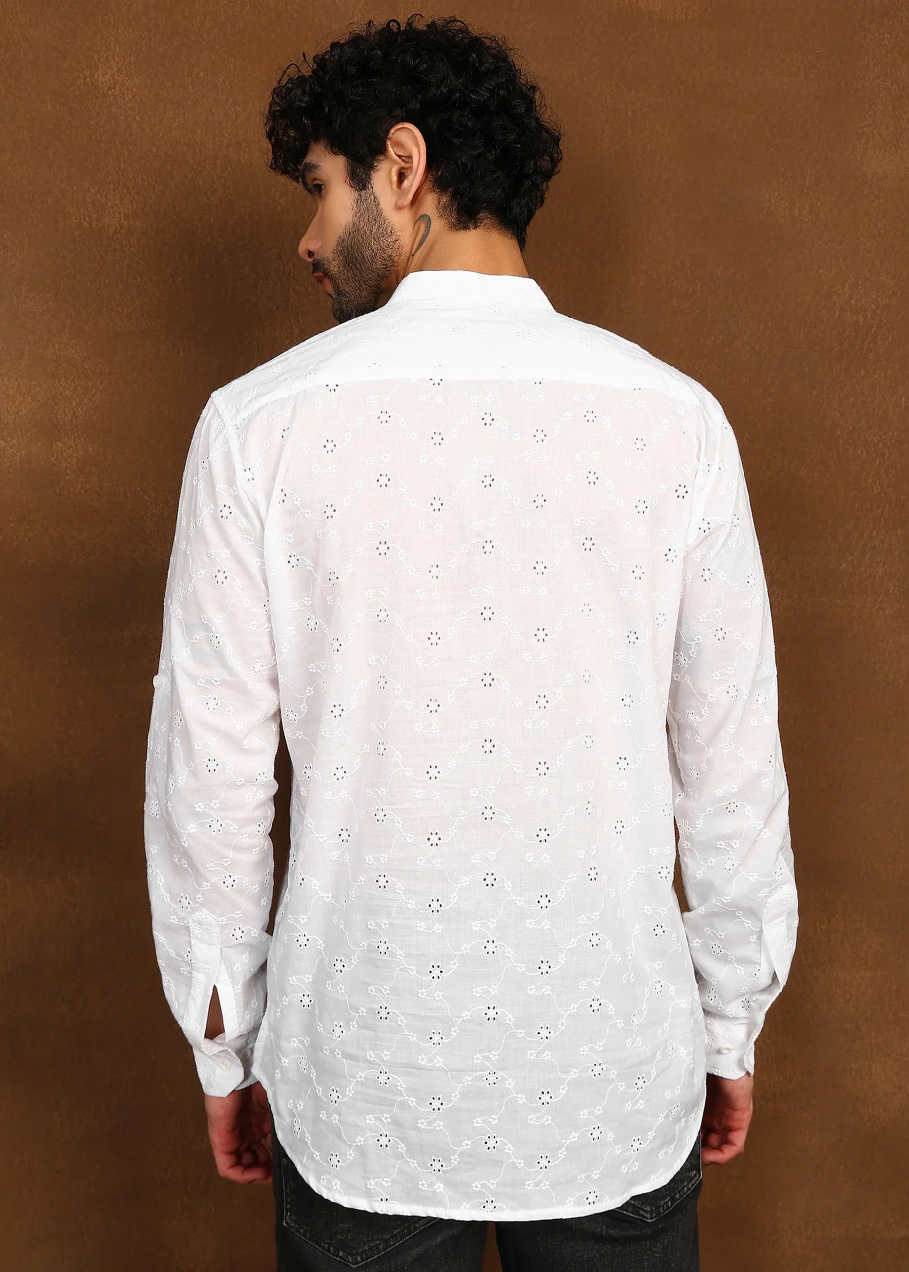 Whisper Weave Linen Short Kurta - Image 2