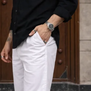 White Black Combo Men Pajama (Pack of 2) - Image 5