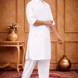 Alternative view of White Pathani Suit For Men
