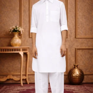 White Pathani Suit For Men