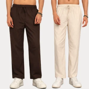 Alternative view of Men’s Premium Linen Pajama Combo – Pack of 3