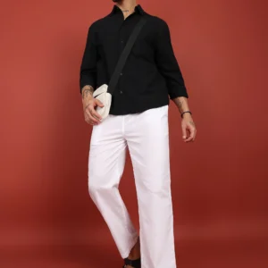 Alternative view of White Pajama Combo For Men (Pack of 2)