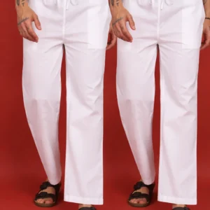 White Pajama Combo For Men (Pack of 2)